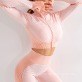 OEM custom logo seamless women yoga set fitness yoga wear woman women yoga suit gym sportswear